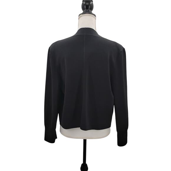 MM LaFleur Sant Ambroeus Jardigan Cardigan Jacket Open Front Black Size XL - Picture 6 of 8